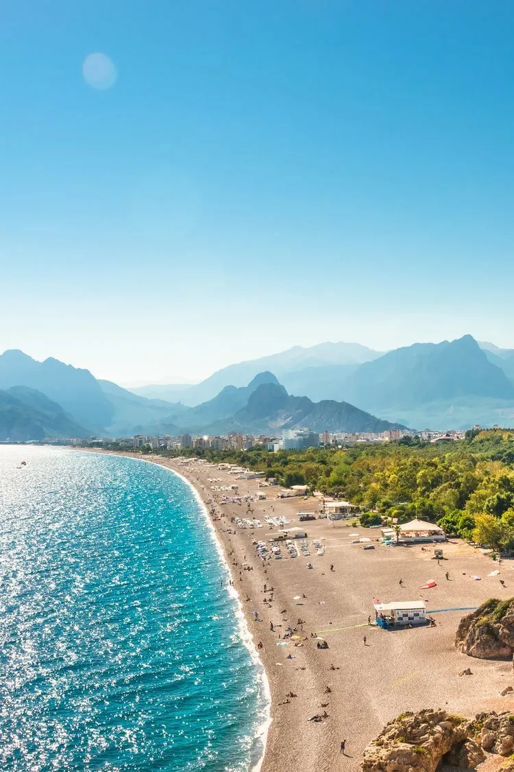 The Mediterranean shoreline at Alanya