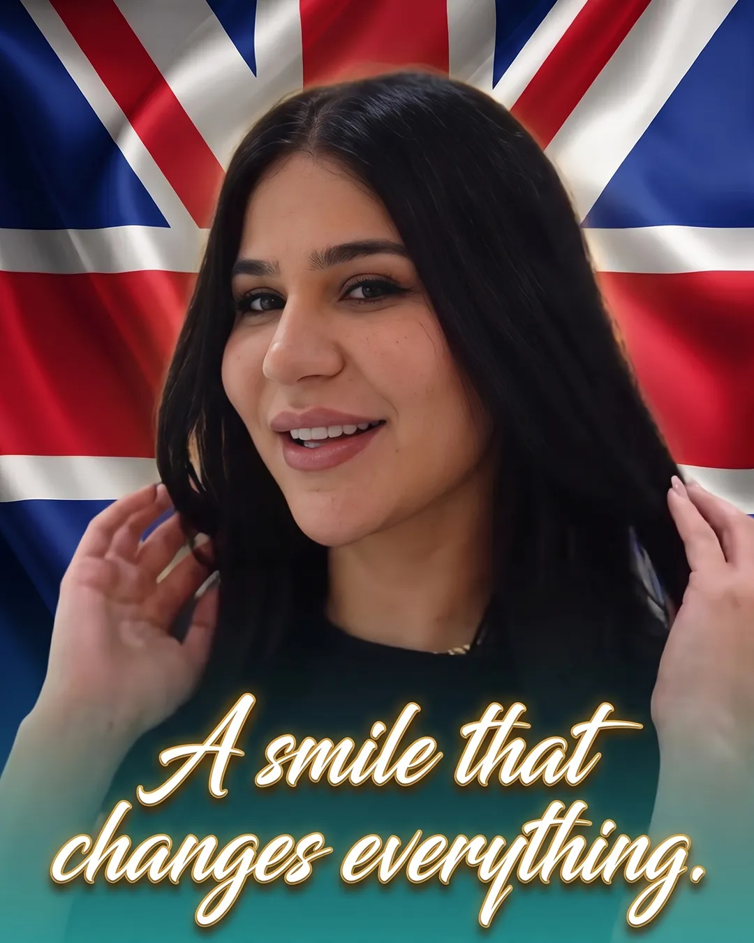 Cover frame from a patient story filmed at the clinic — “A smile that changes everything”