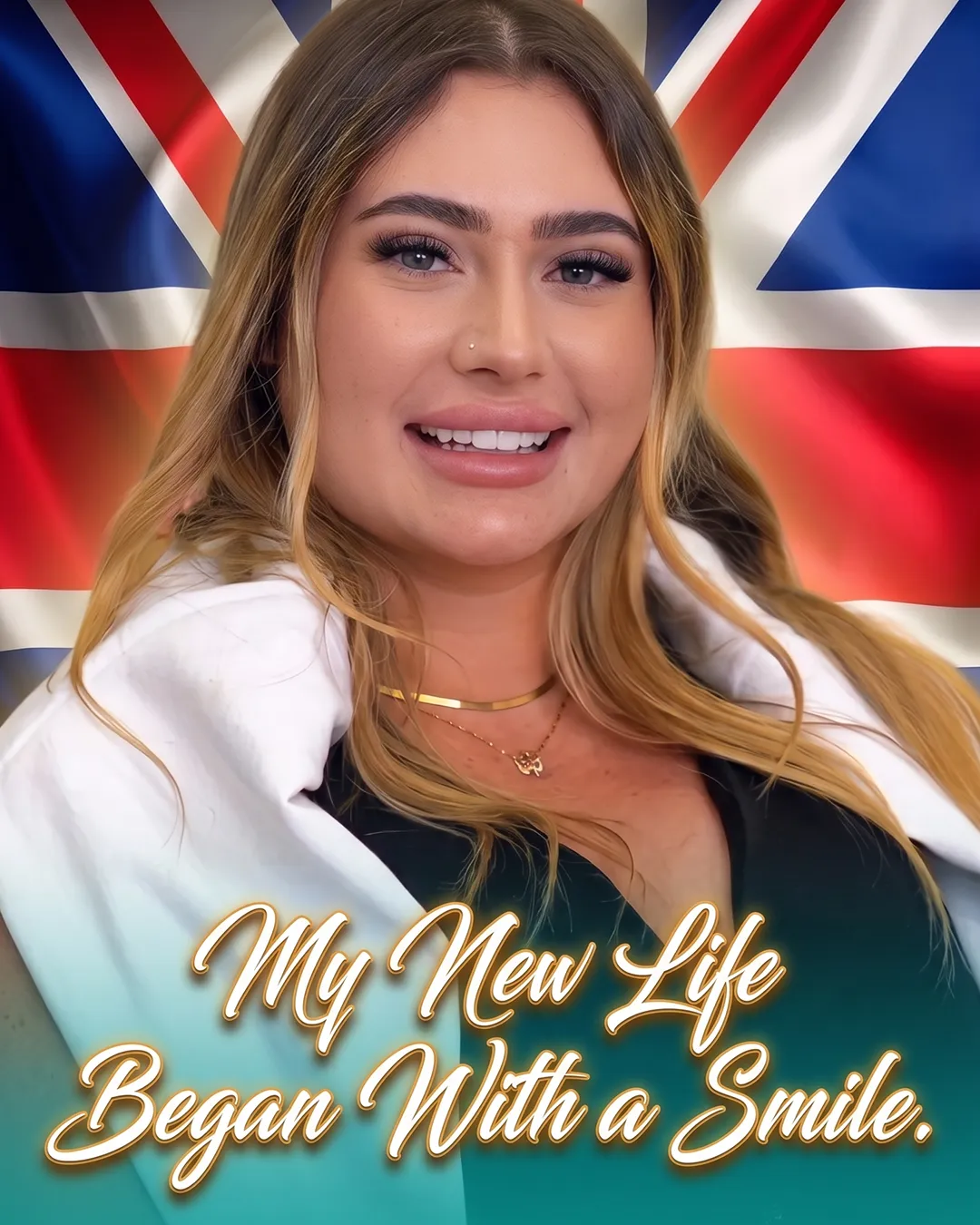 Cover frame from a patient story filmed at the clinic — “My New Life Began With a Smile”